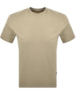 Replay Small Logo T Shirt Turtle Dove - Natural