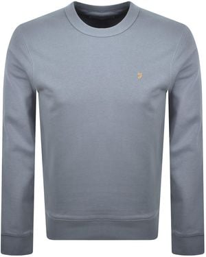 Farah Farah Hemming Sweatshirt Icelandic - Blue