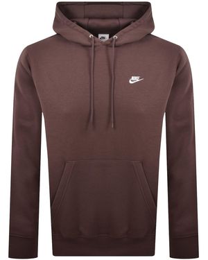 Nike Club Hoodie Tattoo - Brown