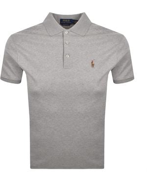Ralph Lauren Custom Slim Fit Polo T Shirt - Grey