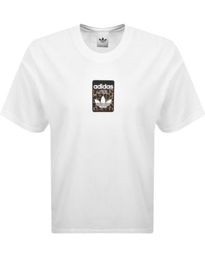 adidas Originals Leo Oversized T Shirt - White