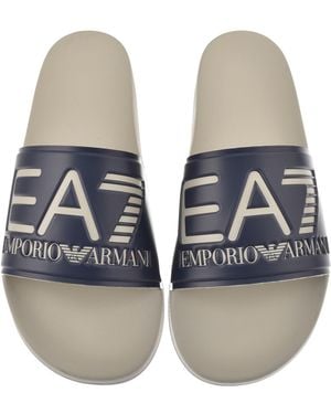 EA7 Emporio Armani Beach Sliders - Blue