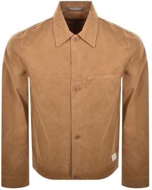 Norse Projects Marcus Canvas Overshirt - Brown