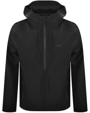 Calvin Klein Tech Shell Hooded Jacket - Black
