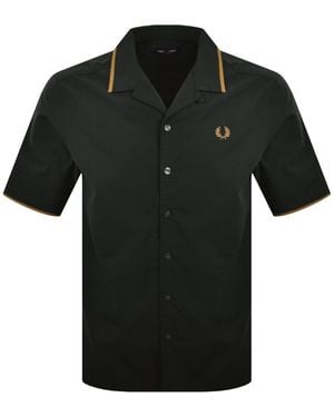 Fred Perry Revere Coller Shirt - Black