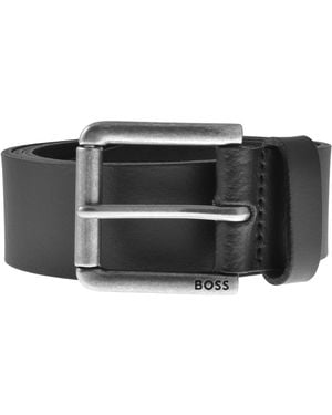 BOSS BUSINESS Boss Joris Roller Buckle Belt - Black