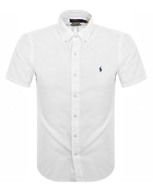 Ralph Lauren Seersucker Short Sleeve Shirt - White