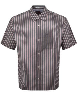 Tommy Hilfiger Relaxed Poplin Stripe Shirt - Blue