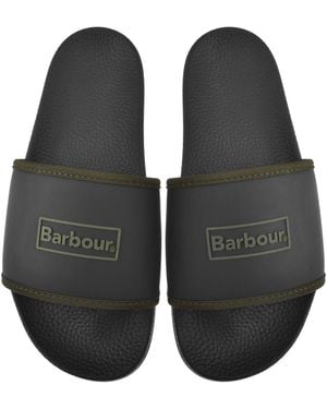 Barbour Cresswell Sliders - Black