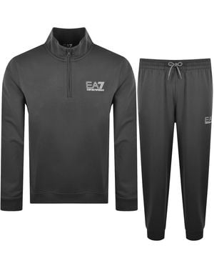 EA7 Emporio Armani Logo Tracksuit - Black