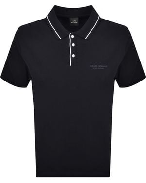 ARMANI EXCHANGE Polo T Shirt Deep - Black