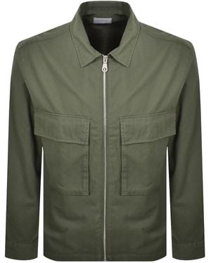 Farah Farah Murphy Long Sleeve Overshirt - Green