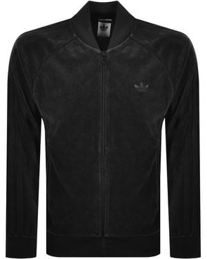 adidas Originals Velour Track Top - Black