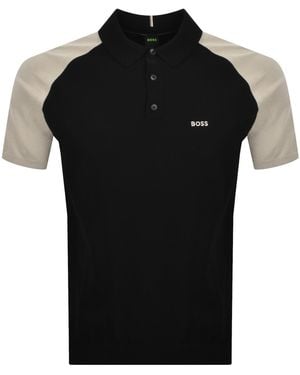 BOSS Boss Goc Swing Knit Polo - Black