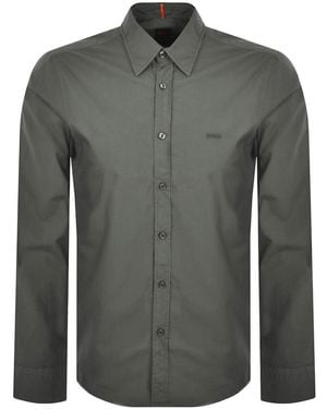 BOSS Boss Relegant 6 Regular Fit Shirt - Grey