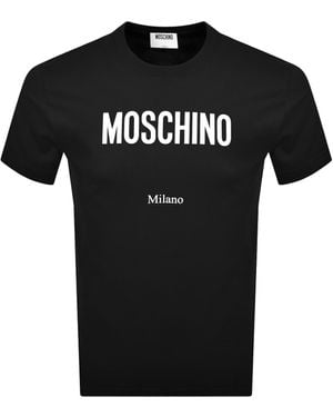 Moschino Logo T Shirt - Black