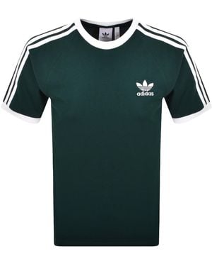 adidas Originals Adidas 3 Stripe T Shirt - Green
