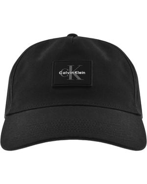 Calvin Klein Monologo Rubber Patch Cap - Black
