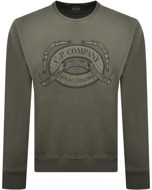 C.P. Company Cp Company Logo Sweatshirt - Green