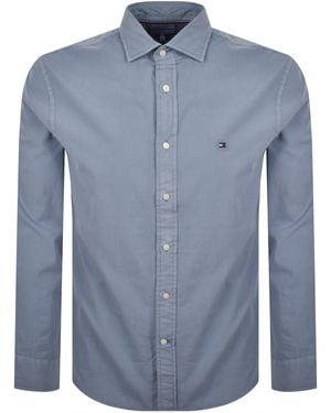Tommy Hilfiger Poplin Shirt - Blue