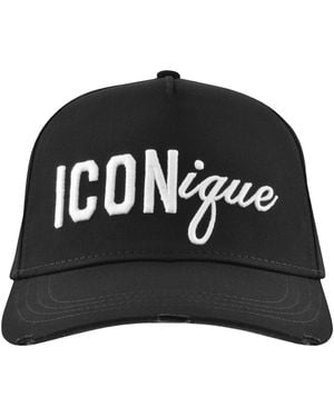 DSquared² Badge Baseball Cap - Black