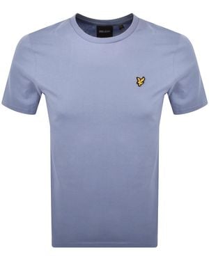 Lyle & Scott Crew Neck T Shirt Bubble - Blue