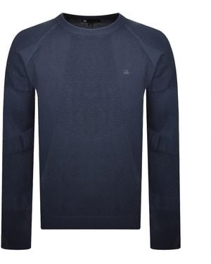 G-Star G-Star 3D Biker Knit Jumper India Ink - Blue