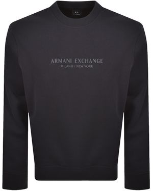 ARMANI EXCHANGE Logo Sweatshirt - Blue