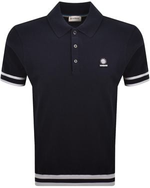 Sandbanks Stripe Hem Polo T Shirt - Black