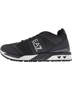 EA7 Emporio Armani Logo Sneakers - Black