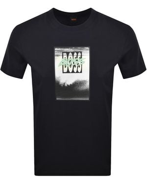 BOSS Boss Te Dj T Shirt Dark - Black