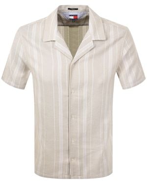 Tommy Hilfiger Silt Stripes Shirt - Natural