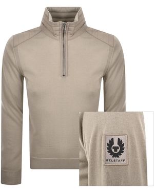 Belstaff Kilmington Quarter Zip Jumper - Grey