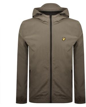 Lyle & Scott Contrast Hooded Jacket - Green
