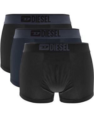 DIESEL Underwear Damien 3 Pack Trunks - Black
