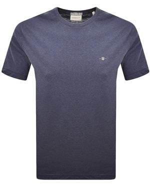 GANT Original Regular Shield T Shirt - Blue