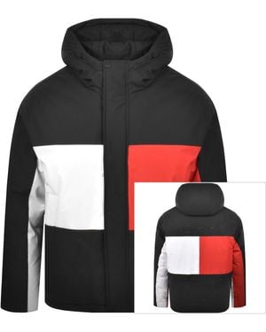 Tommy Hilfiger Flag Puffer Jacket - Black