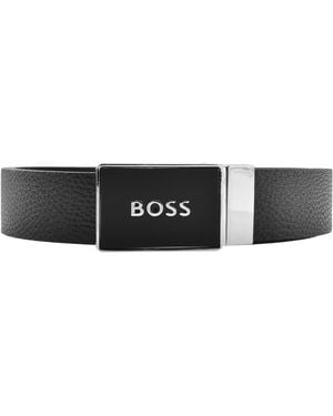 BOSS BUSINESS Boss Reversible Icon Belt - Black