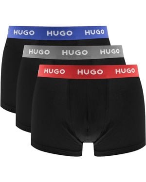 HUGO 3 Pack Boxer Briefs - Black
