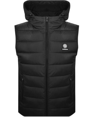 Sandbanks Hooded Puffer Gilet - Black