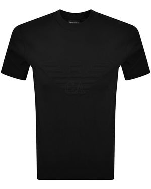 Armani Emporio Big Eagle T Shirt - Black