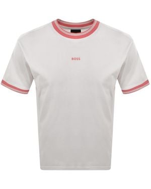 BOSS Boss Te Blocks T Shirt - Grey