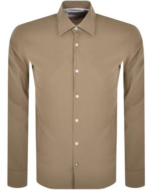BOSS BUSINESS Boss C Hal Kent C4 Long Sleeved Shirt - Natural