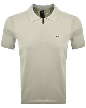 BOSS Boss Ever X Knit Polo Sweater Light - Green