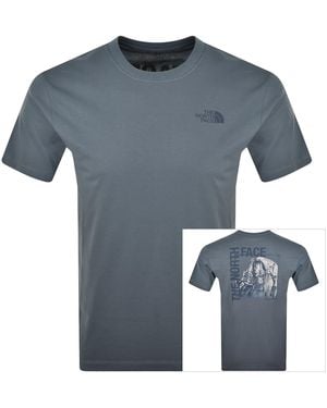 The North Face Half Dome Photo T Shirt - Blue