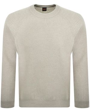 BOSS Boss Kepler Knit Jumper - White