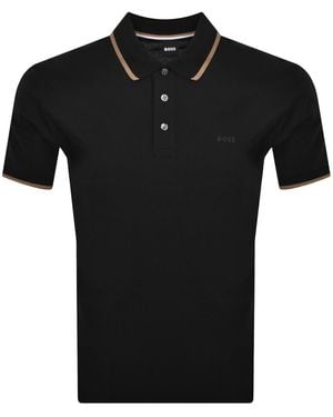 BOSS BUSINESS Boss Parlay 190 Polo T Shirt - Black