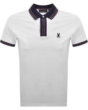 Psycho Bunny Dax Pique Polo T Shirt - Grey