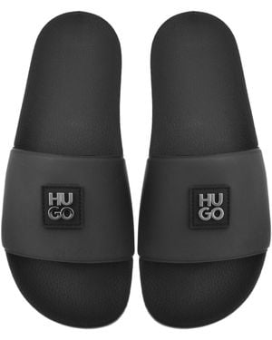 サンダル HUGO Men Sandals White 50522525 100 HUGO 50522525 Man White Sandals - Zuklat
