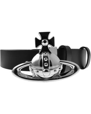 Vivienne Westwood Orb Buckle Belt - Black